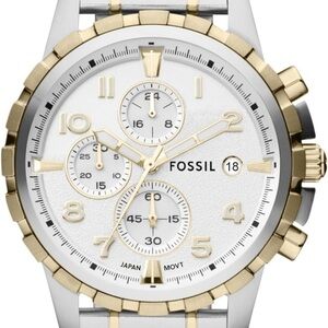 Fossil Men's 45mm Dean Chronograph Two-Tone Stainless Steel Watch